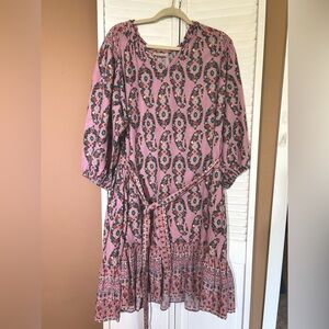 Floral Pink Dress Like New Washed And Not Worn